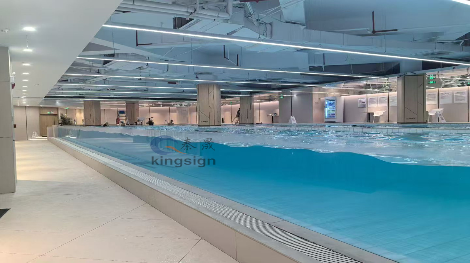 Kingsign 30m haba 120mm makapal na acrylic sheet pool window
